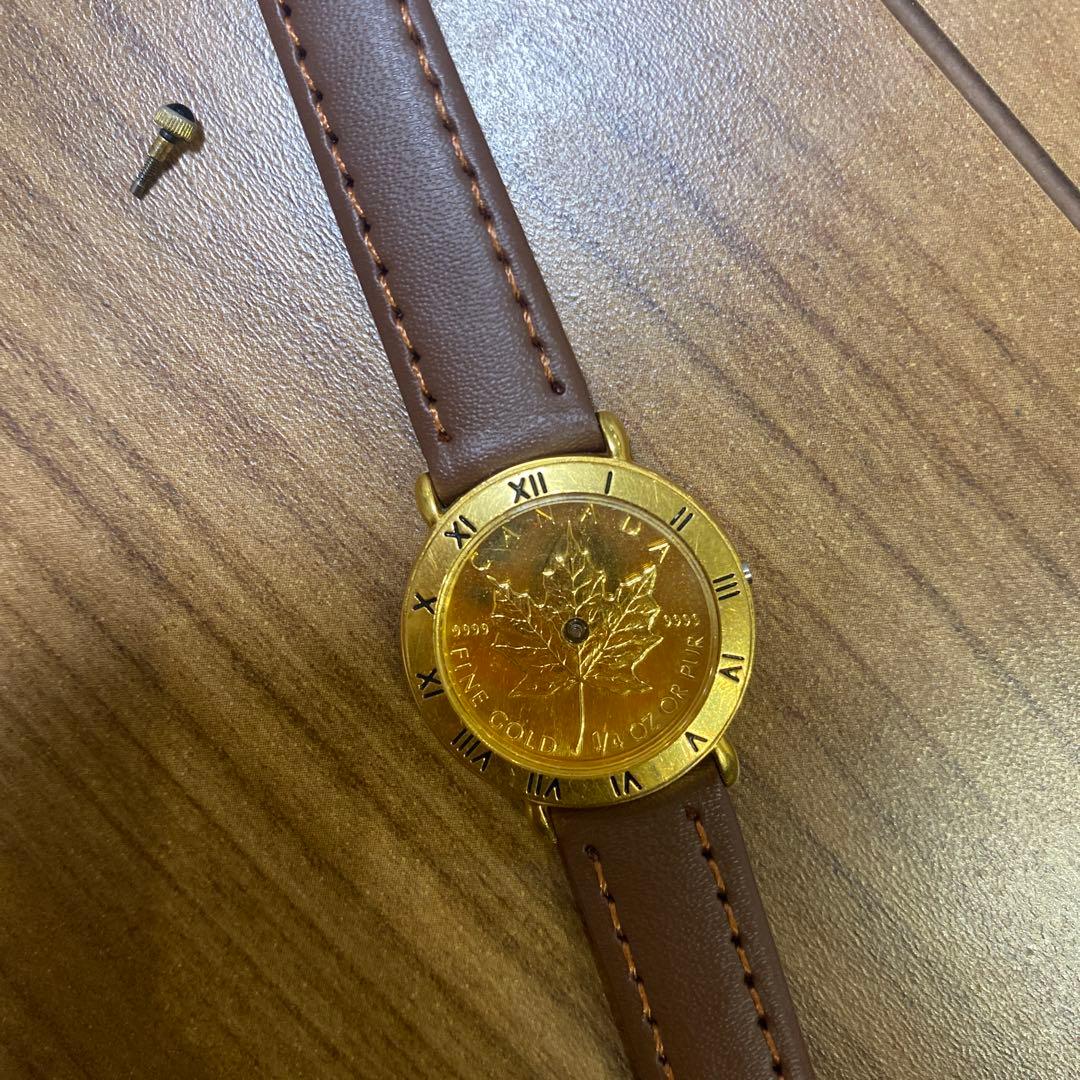 カナダ メイプルリーフ ウォッチ FINE GOLD 999.9 メープル