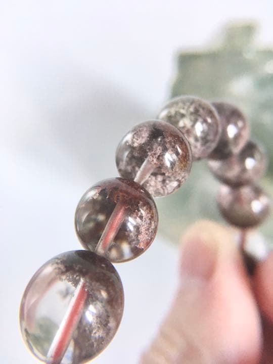 【神水浄化済み！】　ガーデン水晶　φ約11.5㎜前後　SAランク　ブレスレット