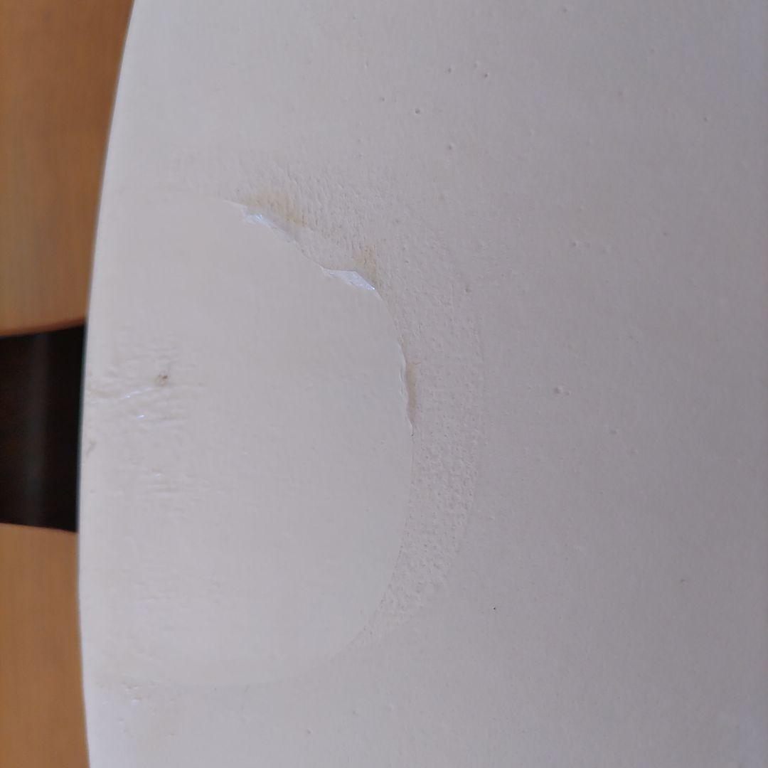 三味線　中棹　正寸　犬張り替え済み　裏破れあり　ハードケース付き