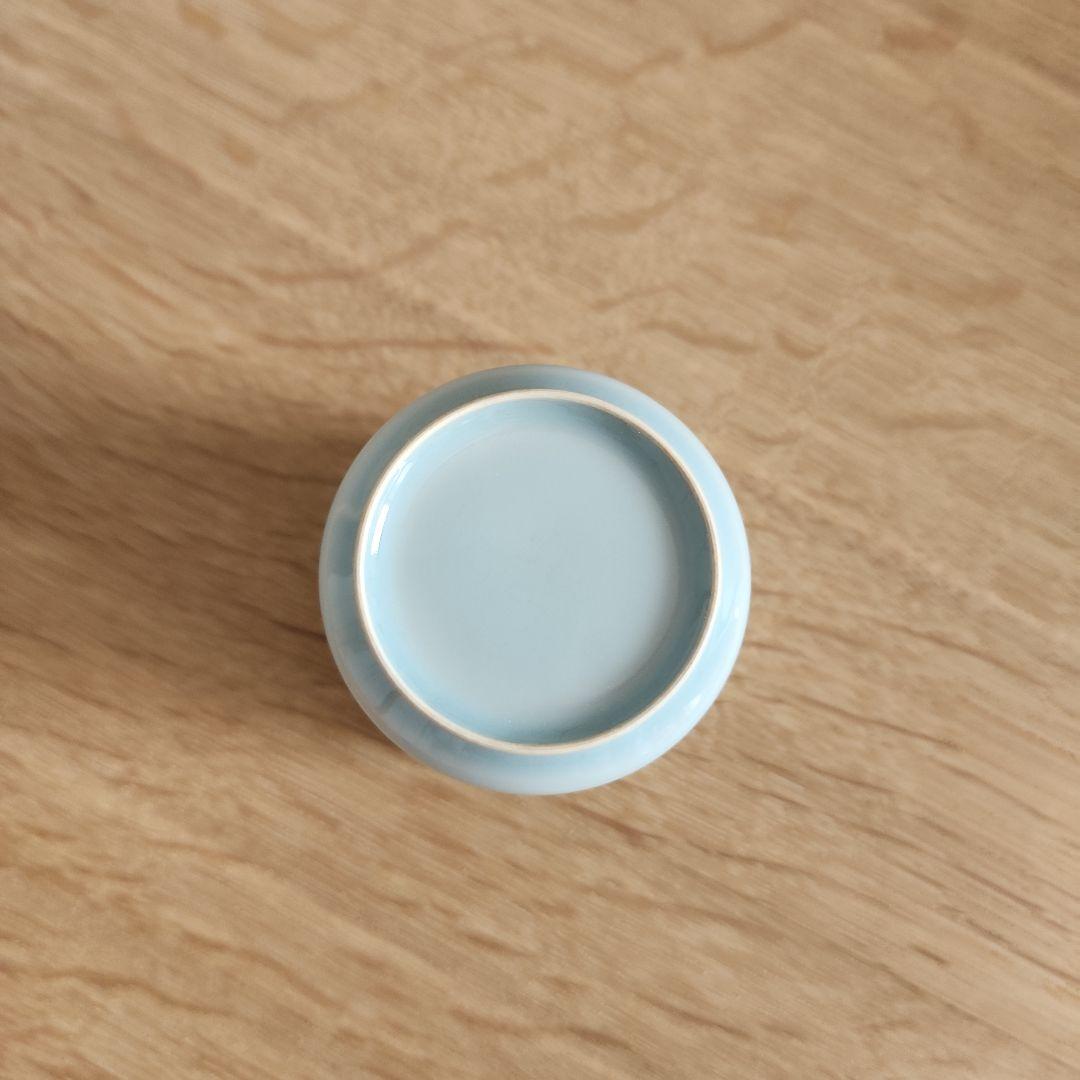 川瀬　忍　　青磁筒　　共箱