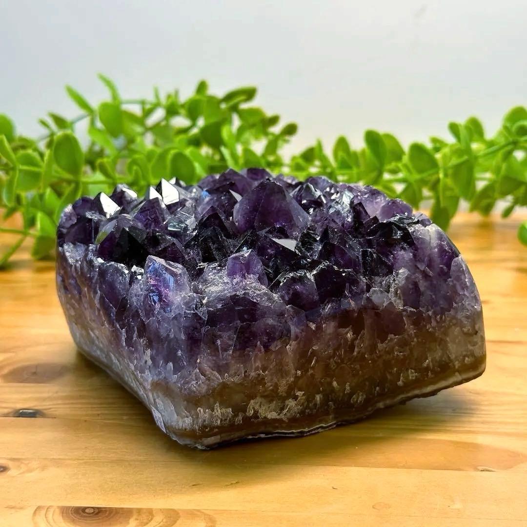 アメジスト クラスター 置き物 原石 1.47kg ブラジル産