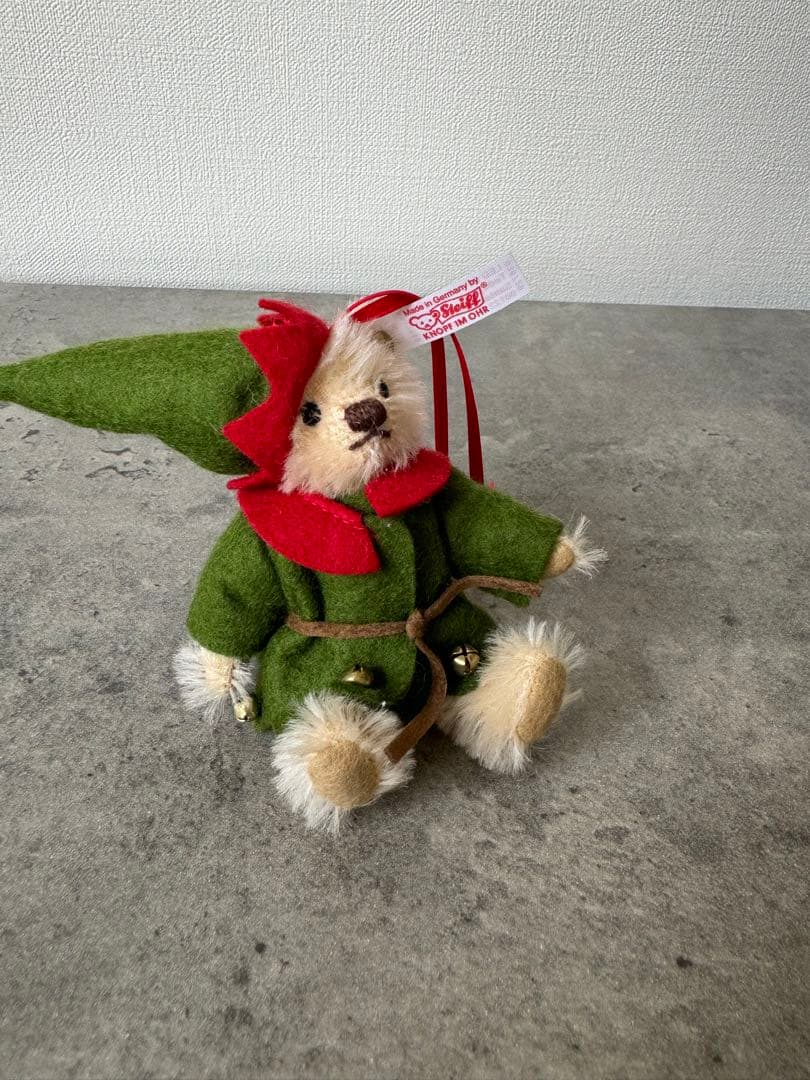 【美品】steiff®︎ テディベア　クリスマスver 2010