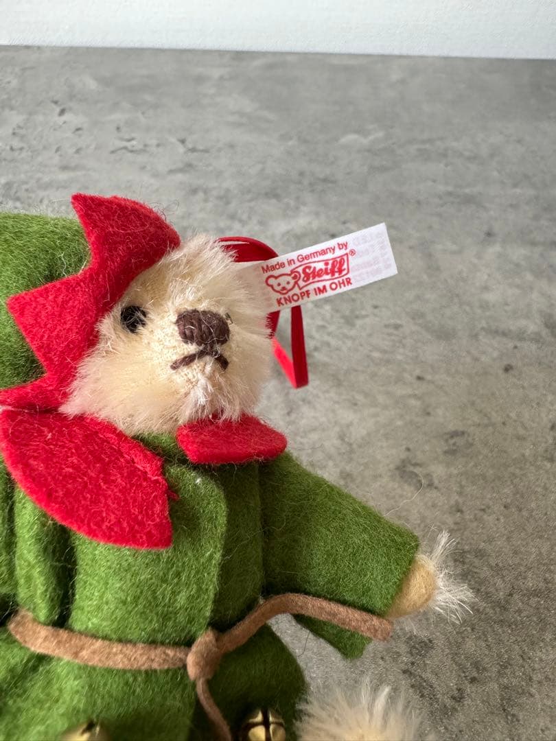 【美品】steiff®︎ テディベア　クリスマスver 2010