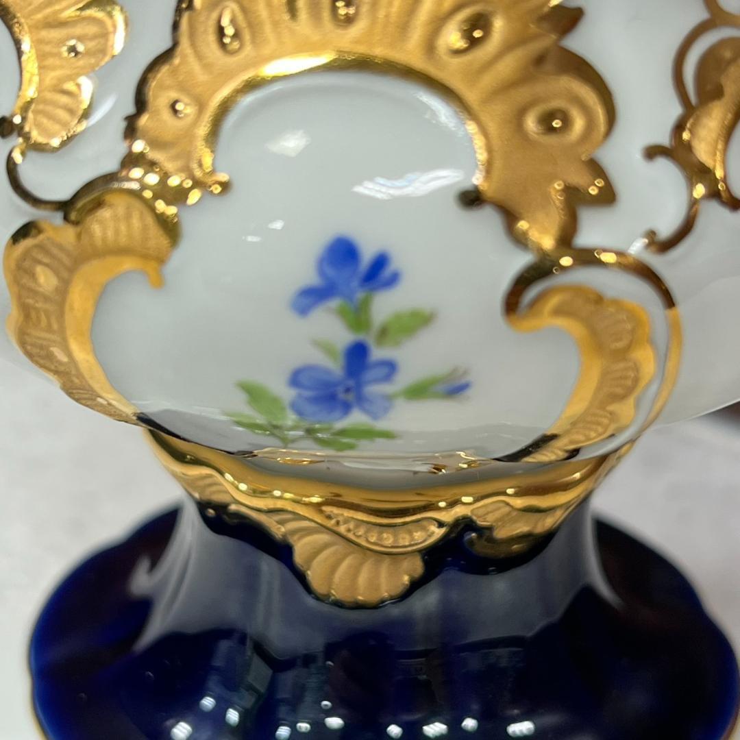 meissen マイセン Bフォーム グランツゴールド 花瓶 花器 高級ライン