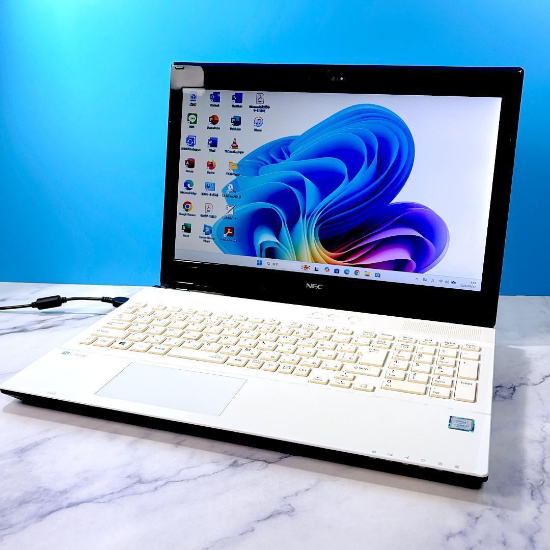 美品☆Corei7・8GB・SSD・Win11・MSオフィス付 ノートパソコン
