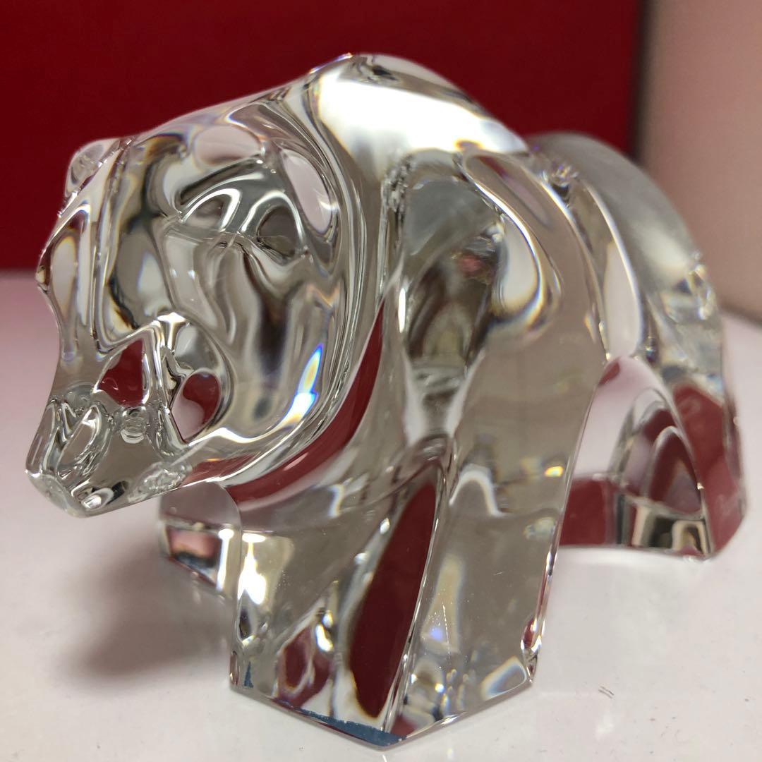 バカラ　ベアー　熊　置物、ペーパーウエイト