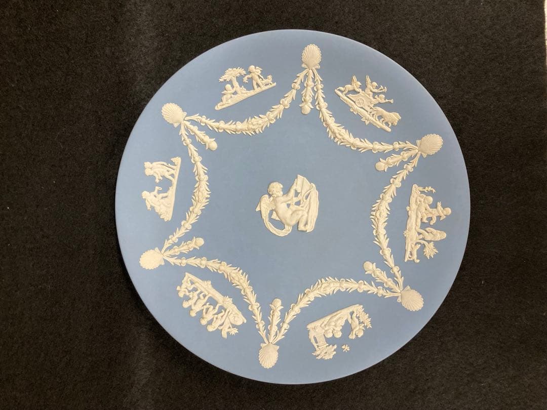 【訳あり】ウェッジウッド ジャスパー 平皿 3枚セット ①☆