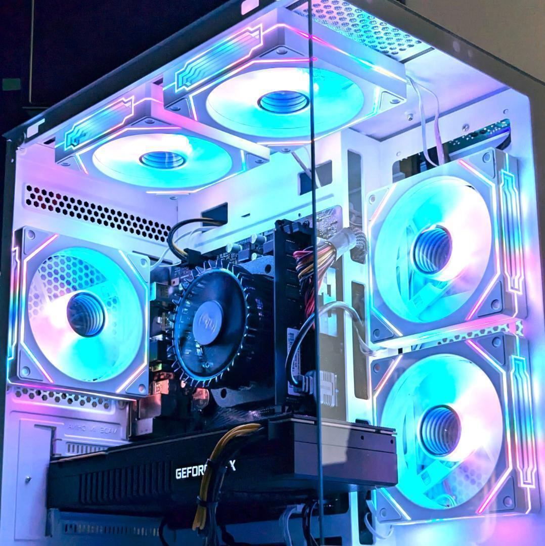 [TITANIUM],白い光る✨ゲーミングPC✨フルセット✨RTX4070