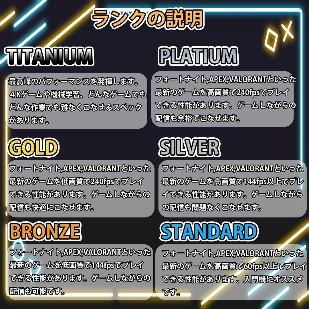 [TITANIUM],白い光る✨ゲーミングPC✨フルセット✨RTX4070