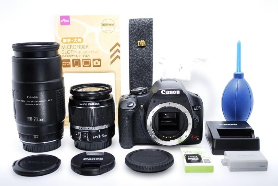 初心者にオススメ✨Canon EOS Kiss X3✨Wレンズセット