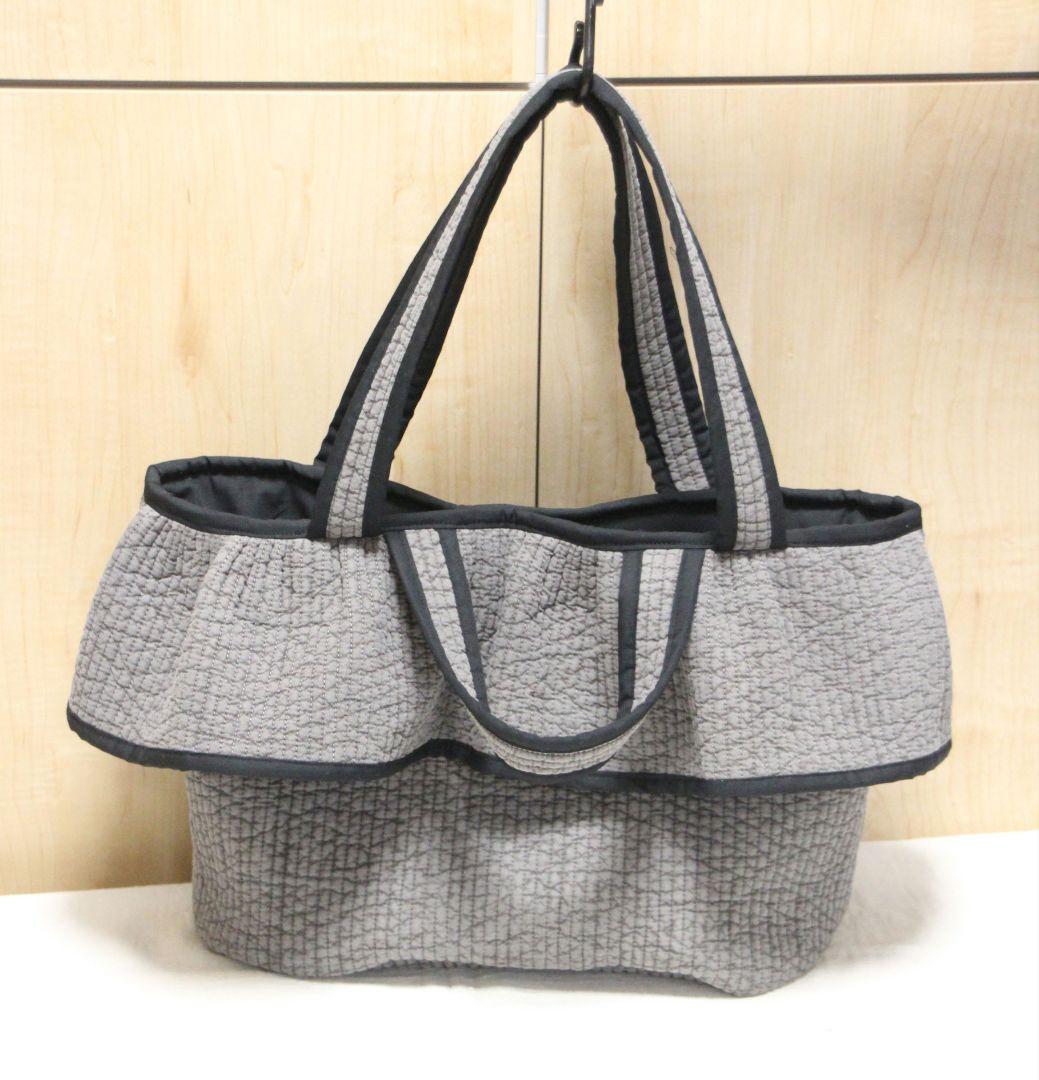 ヌビフリルトートバッグLarge【グレー】ヌビバッグ　マザーズバッグ