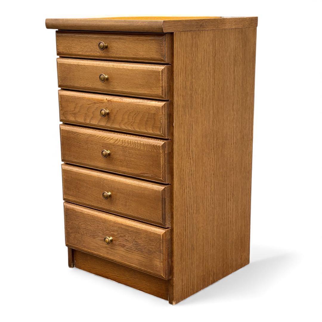 【アンティーク調】木製チェスト 6段 カントリー風 北欧風