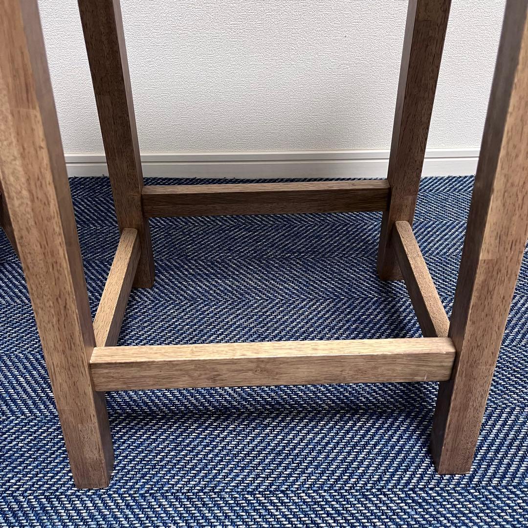 ①スツール　木製 タイル 椅子　大川家具　TESTA テスタ　天然木　北欧