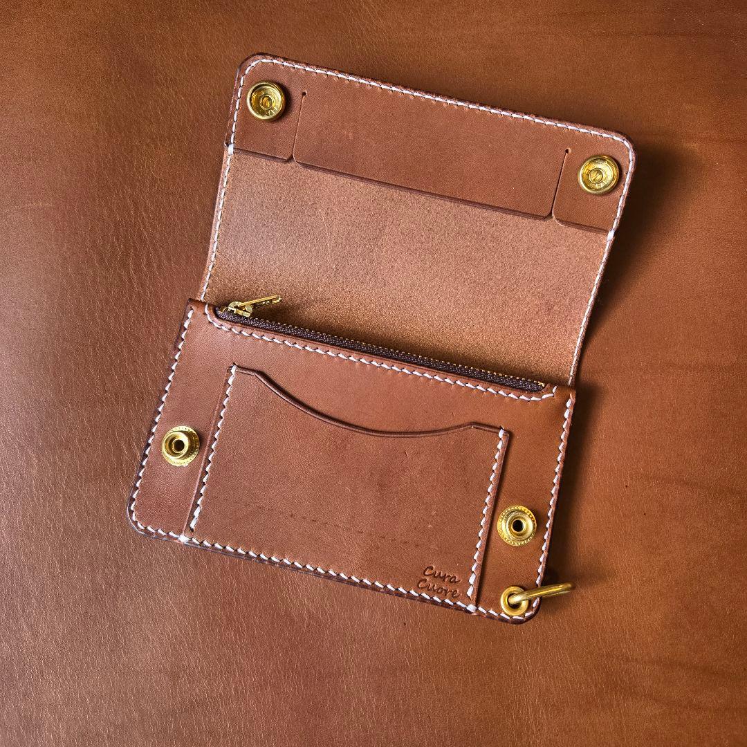 279ミドル　トラッカーウォレット イタリアンレザーTOSCANOLiscio