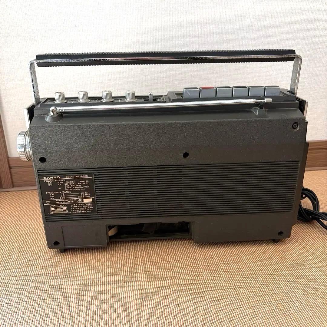 【SANYO】ラジオカセットレコーダー (MR-6800)