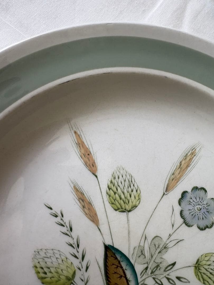 ③ウッドアンドサンズ　Woodland Clovelly 花柄皿 4枚セット