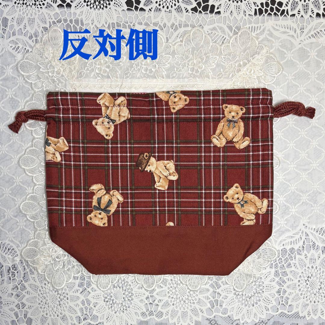 入園入学準備　5点セット　女の子　ベアチェック柄　ハンドメイド