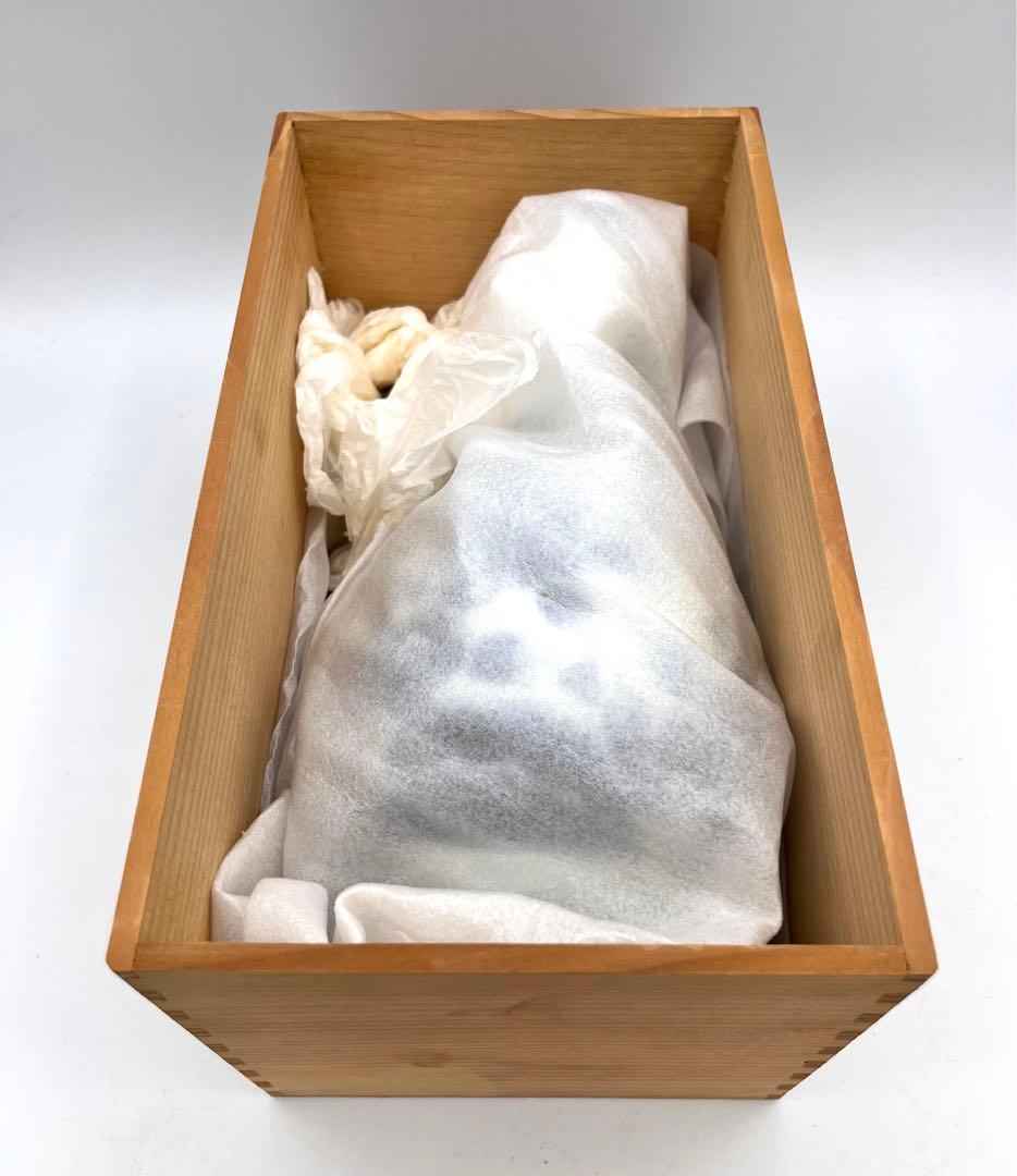 146有田焼　其泉窯　古染付草花文　一輪差　24cm 未使用品　箱付き
