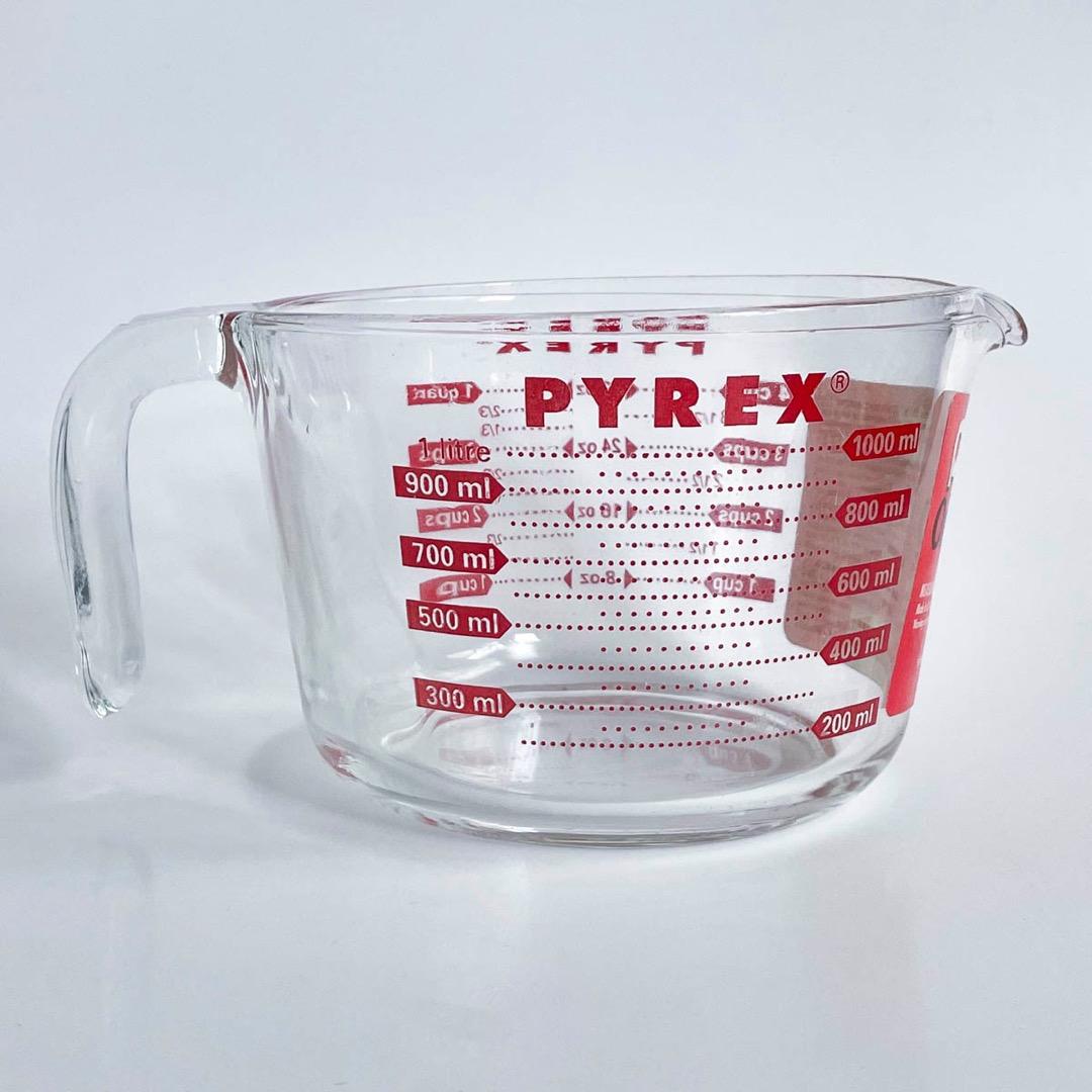 【デッドストック】旧ロゴ パイレックス計量カップ 250ml／1L 2個セット