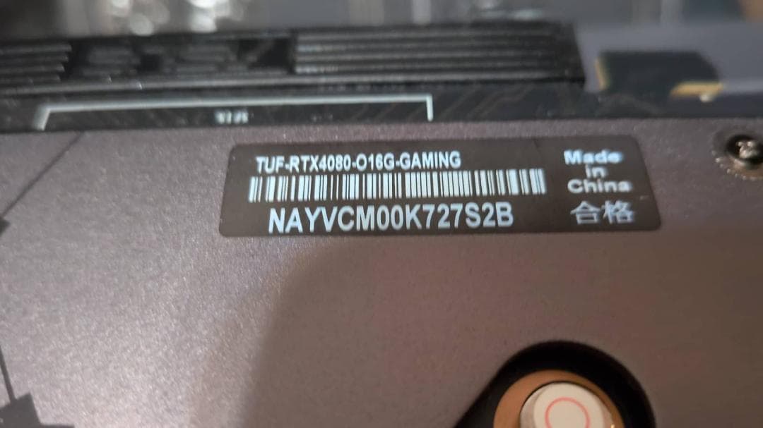 グラフィックボード・グラボ・ビデオカード ASUS TUF Gaming GeFroce RTX 4080 SUPER