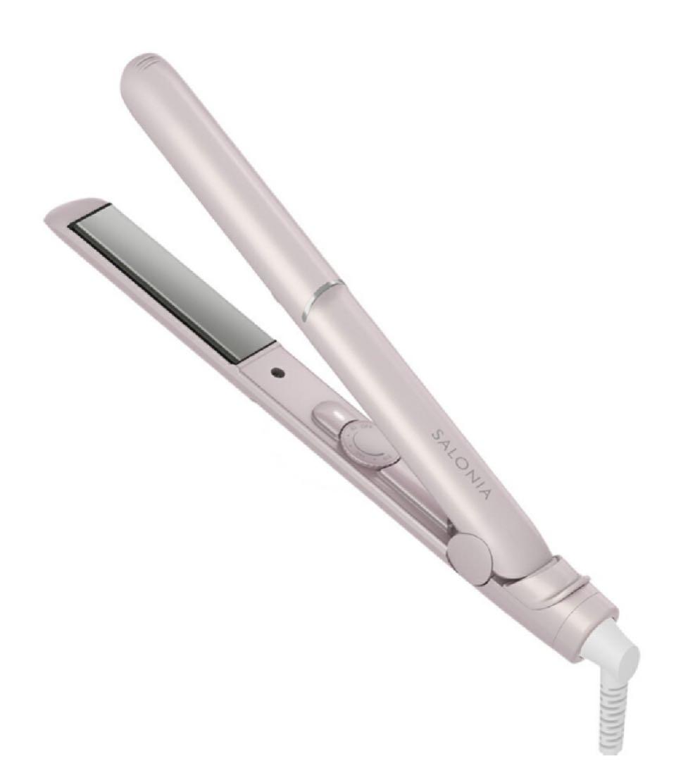 【新品未使用】サロニア グロッシーケア ストレートヘアアイロン 24mm