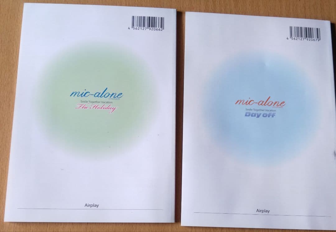 mic-alone マイクアローン 写真集 直筆サイン入り 2冊 クリアファイル