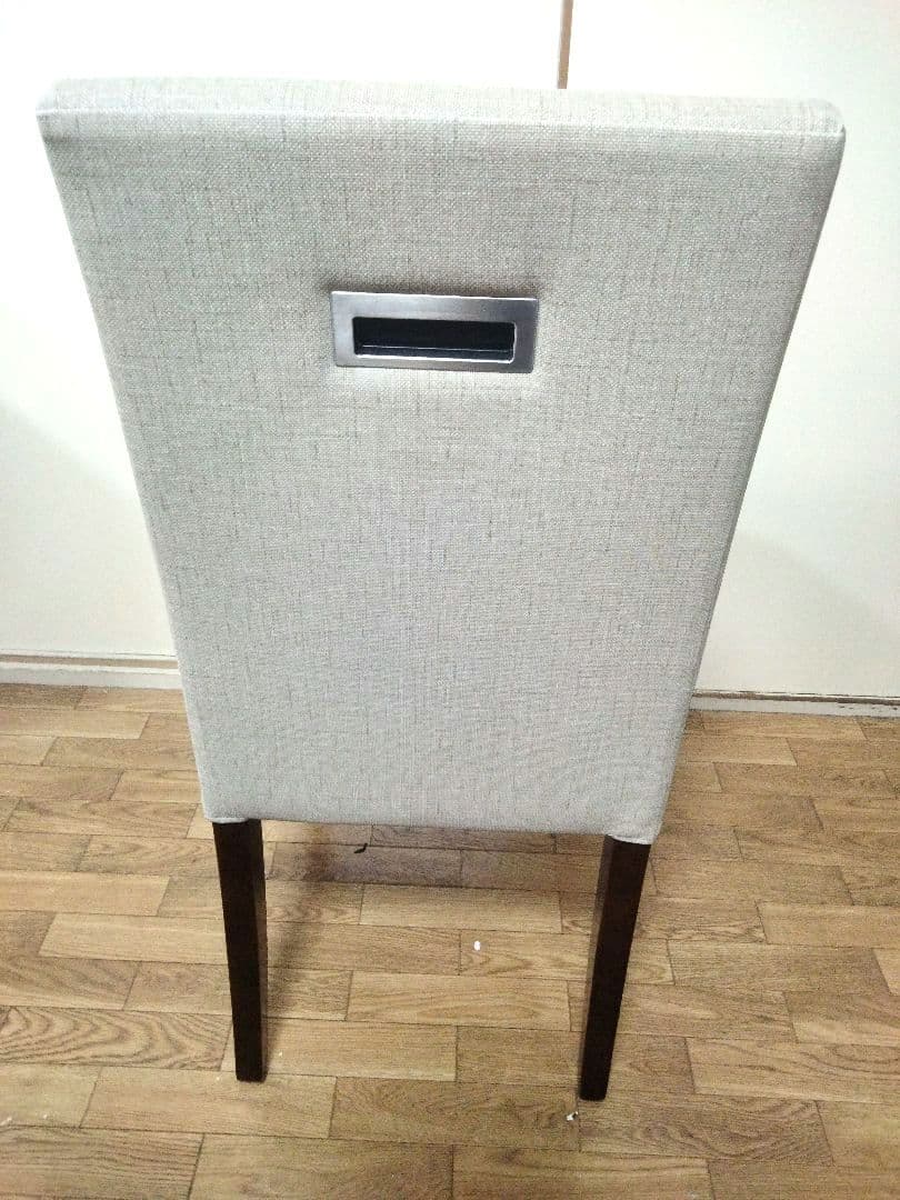 北欧風 グレー ファブリック ダイニングチェア