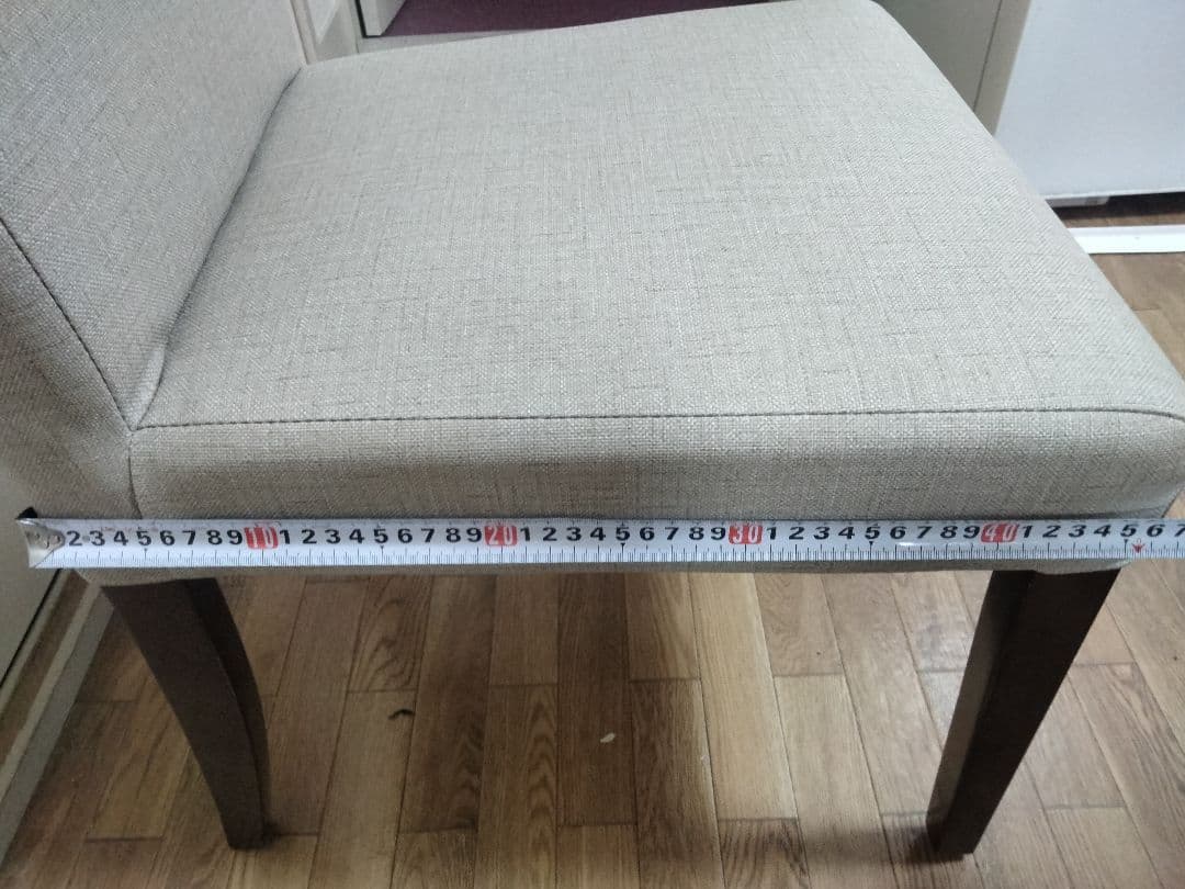 北欧風 グレー ファブリック ダイニングチェア