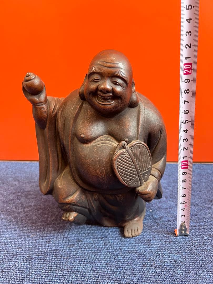 1151  備前焼　布袋像　置物