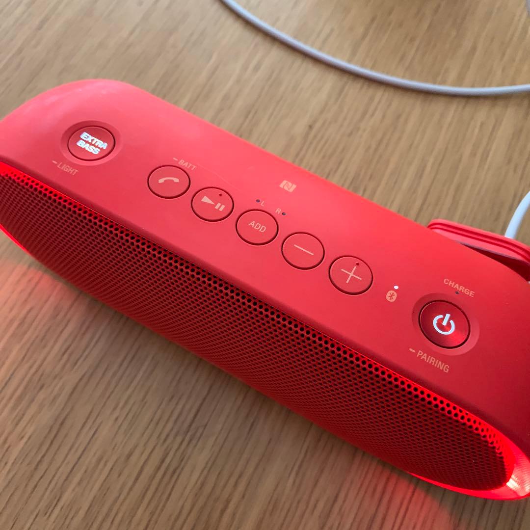 SONY SRS-XB20 ワイヤレススピーカー オレンジレッド　動作確認済み