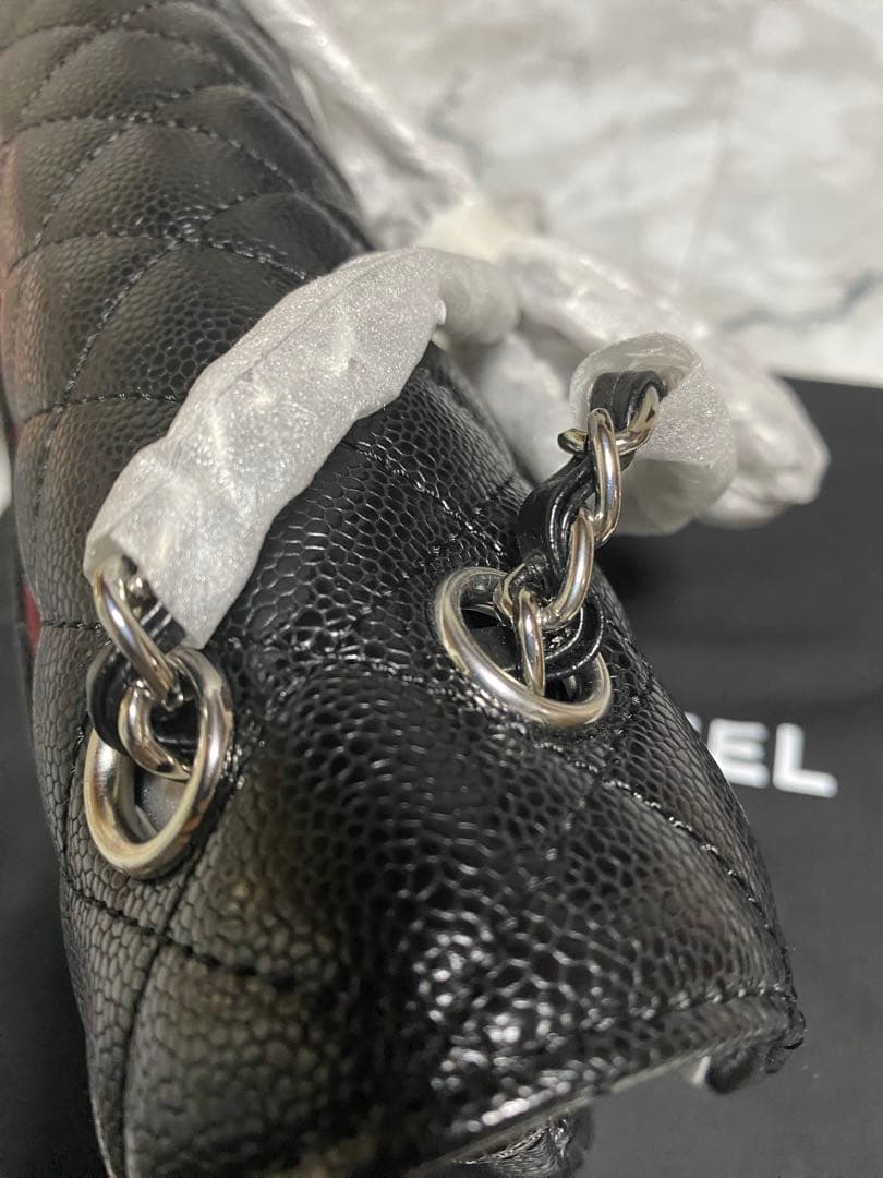 CHANELノベルティ キャビアスキンマトラッセ　シルバー　 VIPノベルティ