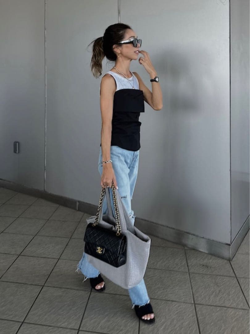 CHANELノベルティ キャビアスキンマトラッセ　シルバー　 VIPノベルティ