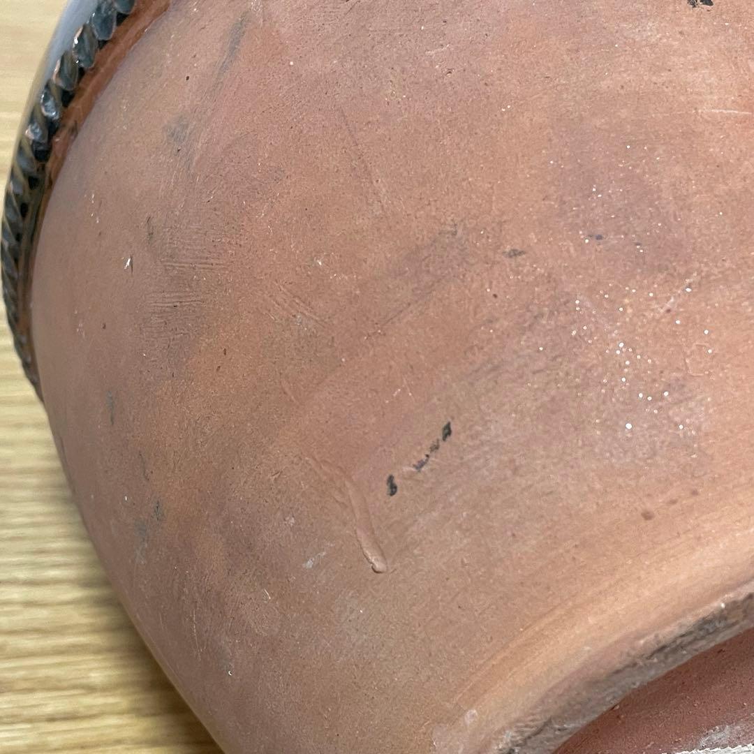 ビンテージ テラコッタ 半緑釉 水注 花瓶 フラワーベース 南仏