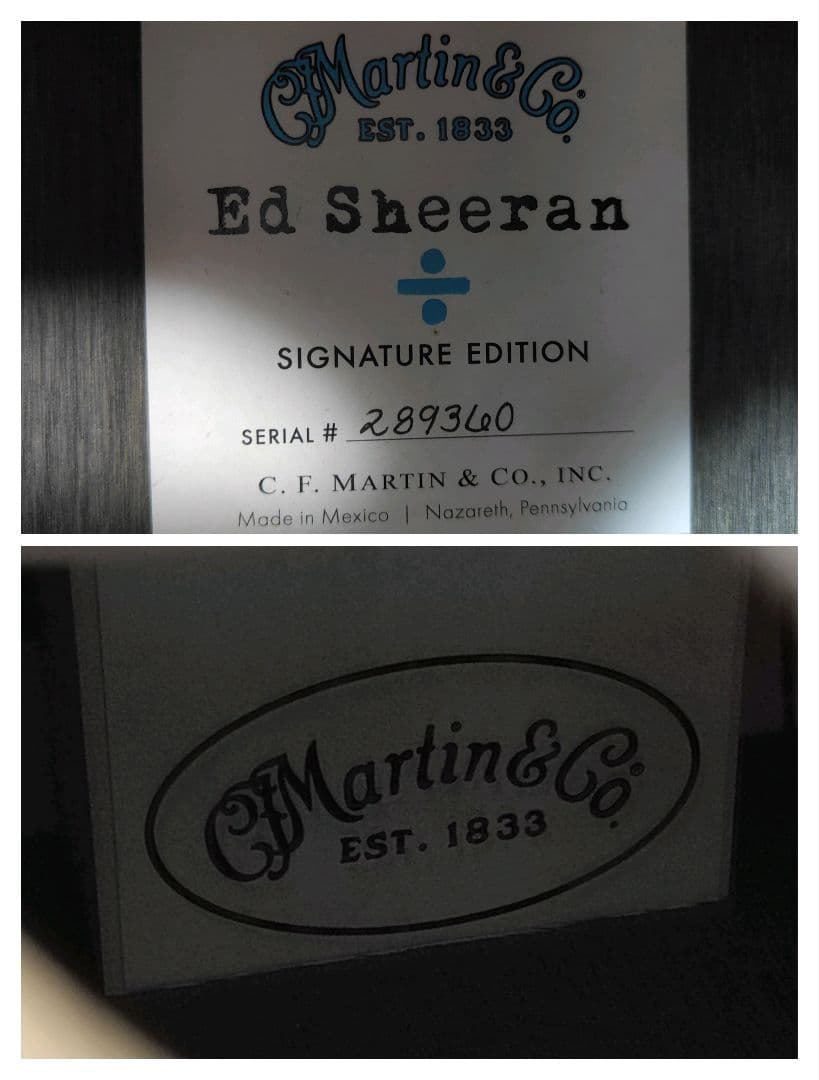Martin Ed Sheeran 3 Signature ÷ Divide