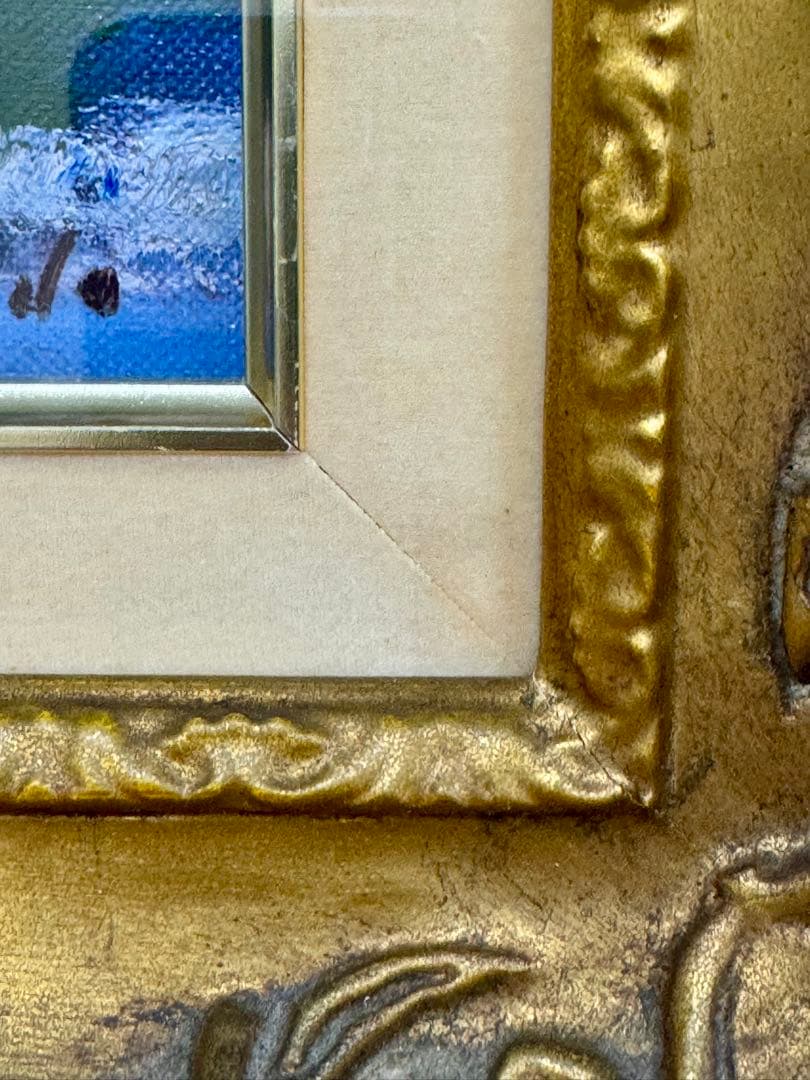 【 工藤 和男 】【 安曇野 】油彩画 F3号 肉筆真作保証 化粧箱・タトウ布付