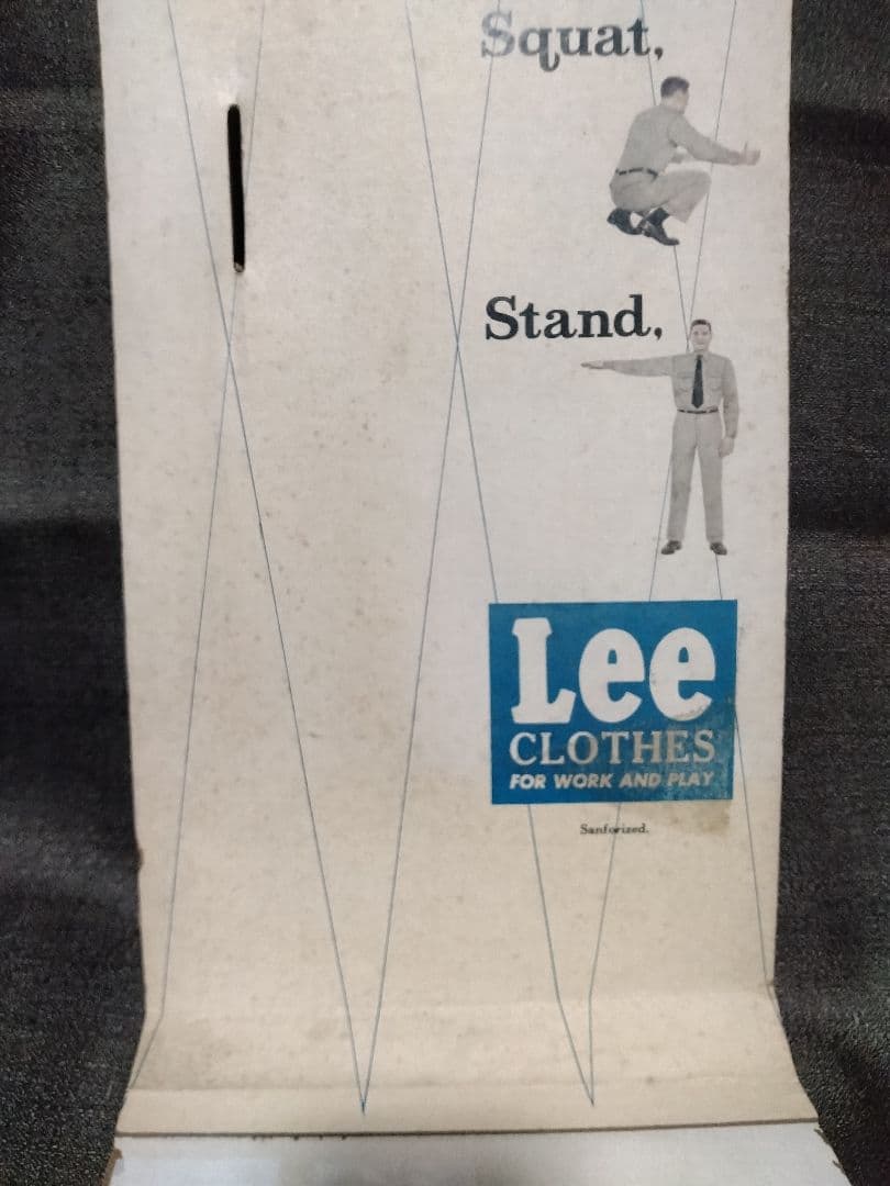 Lee　販売促進用　紙製ディスプレイ　ビンテージ　ジャンク品