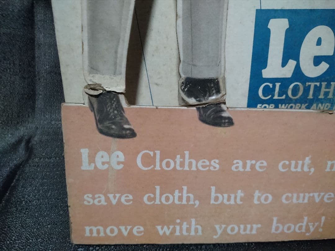 Lee　販売促進用　紙製ディスプレイ　ビンテージ　ジャンク品