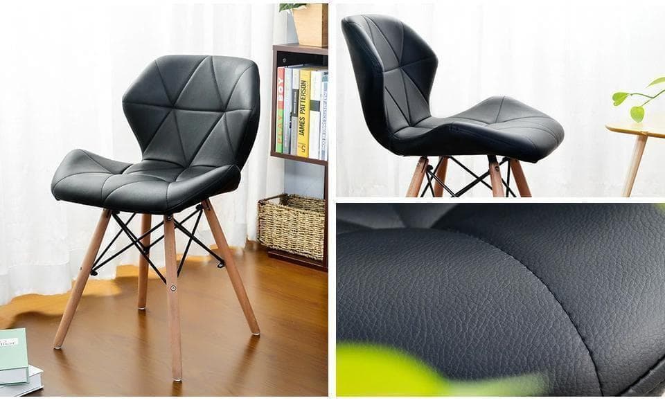 ●黒２脚セット●美品●2way イームズチェア ウッドベース リプロダクト品