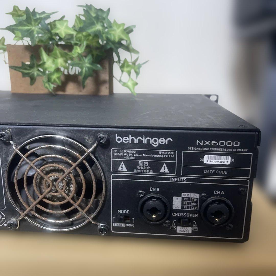 Behringer NX6000 パワーアンプ　ジャンク品