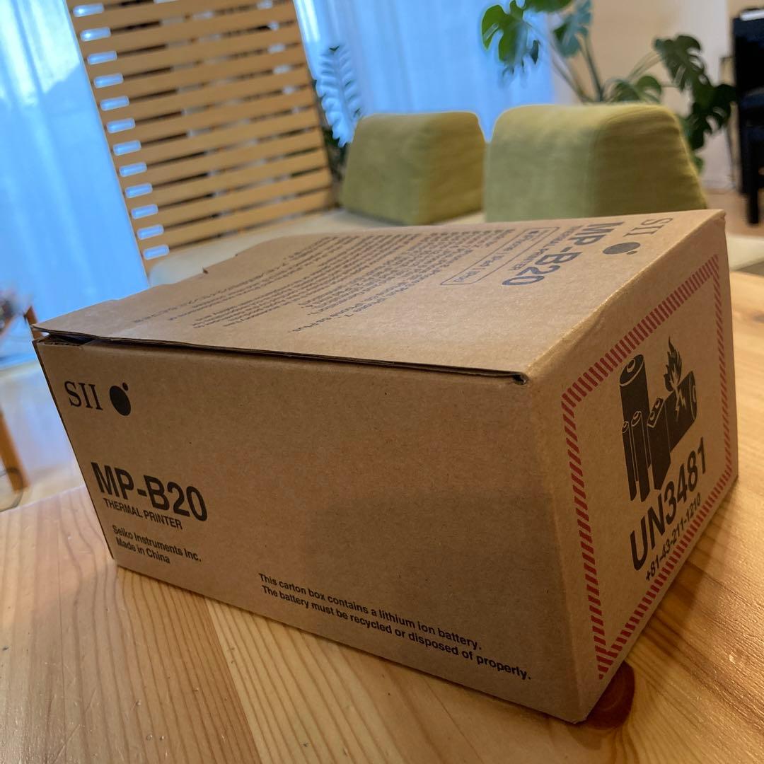 セイコーインスツル モノクロ モバイル型感熱式プリンター MP-B20 ブラック