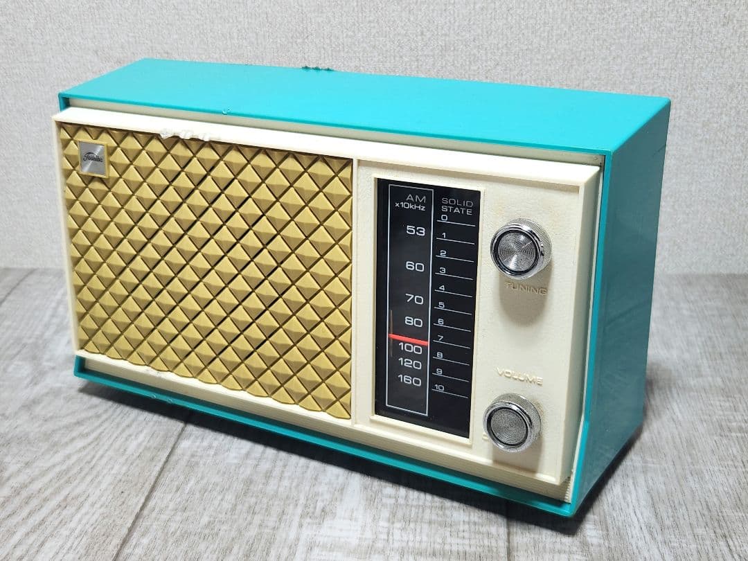 1970年代 昭和レトロ RH-556 東芝 AM 卓上 ラジオ アンティーク