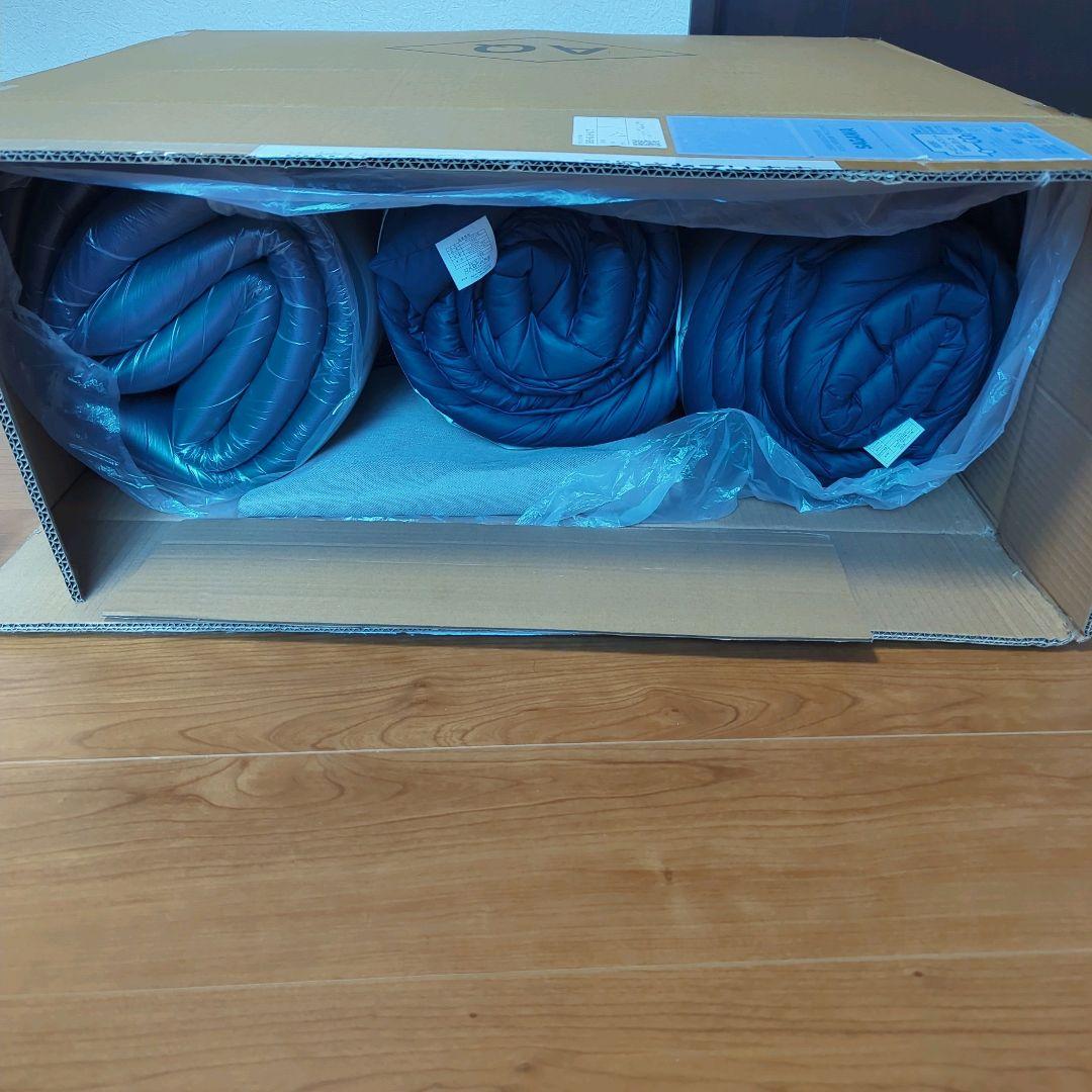 開封のみ未使用　布団セット8点 高反発マットレス付き ネイビー