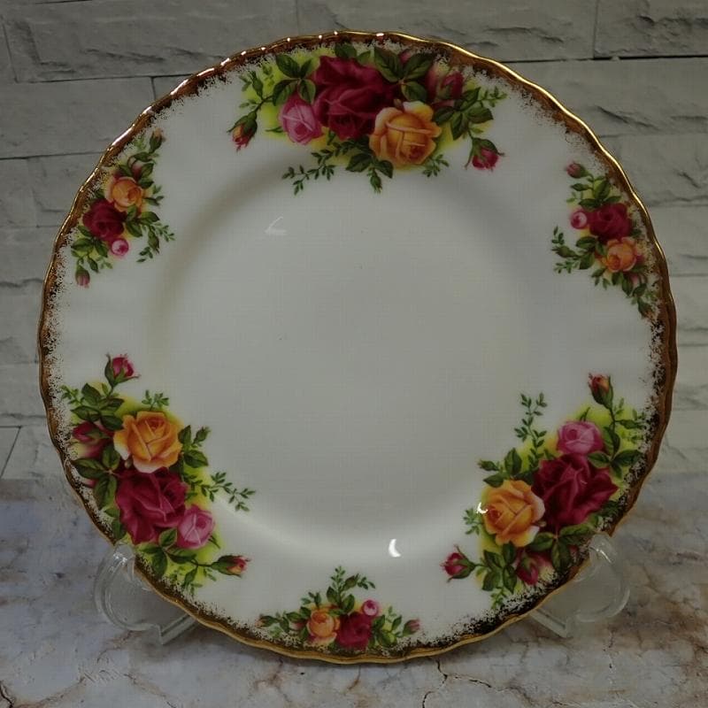 RU-6212　ロイヤル　アルバート　カントリーローズ　プレート　18㎝　6客。