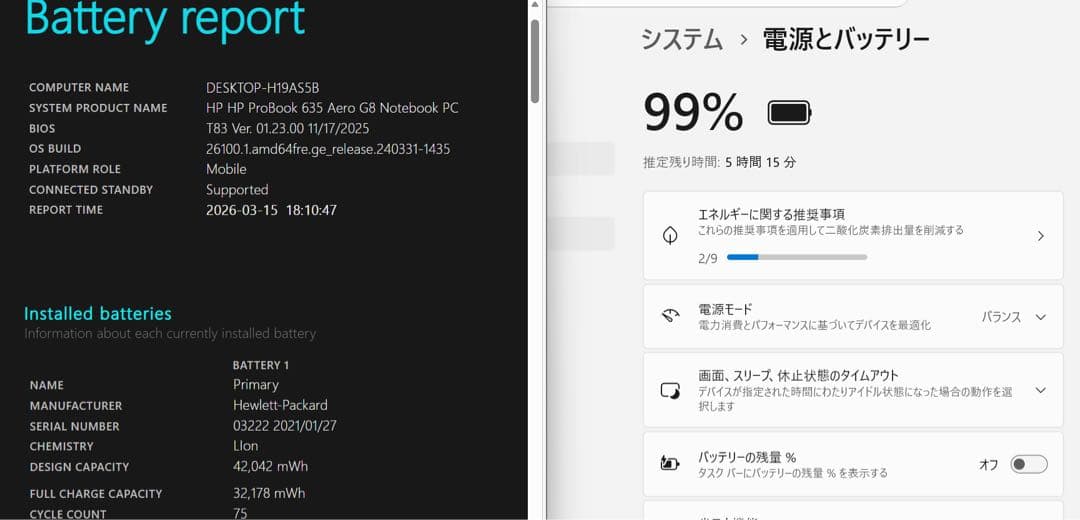 hp probook 635 Aero g8 Ryzen5 5600u オフィス