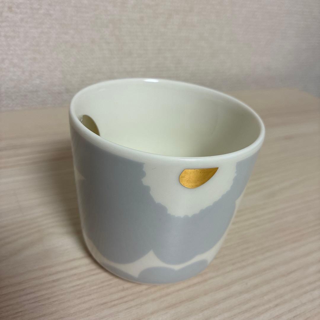 【新品未使用】マリメッコ　アイシーグレー　カップ　プレート