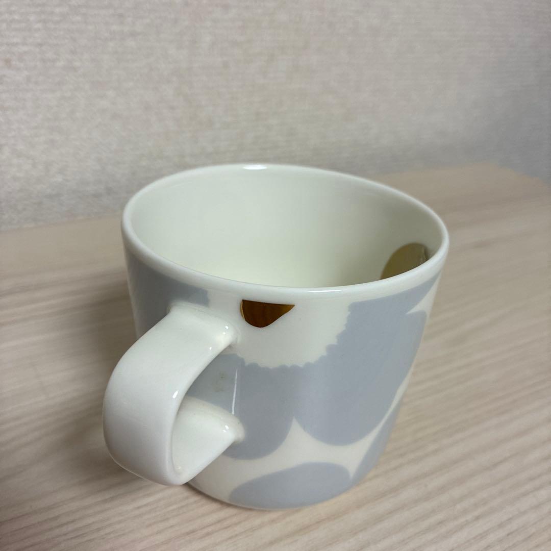 【新品未使用】マリメッコ　アイシーグレー　カップ　プレート