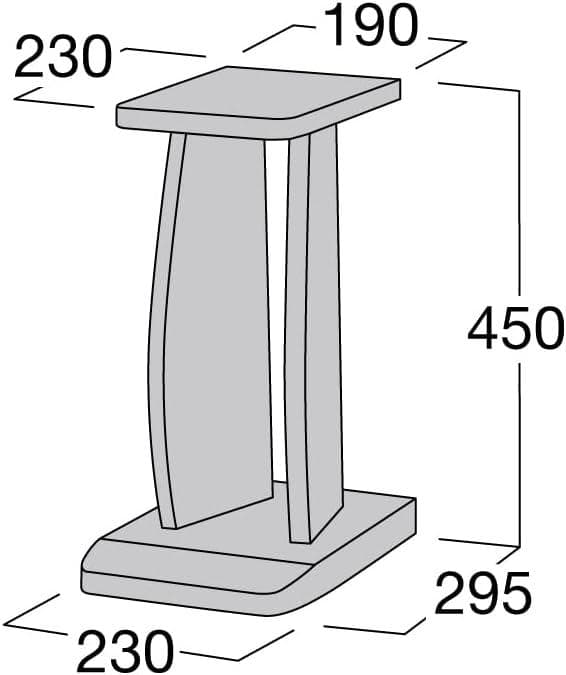 ハヤミ工産 高さ45cm小型スピーカースタンド NX-B300