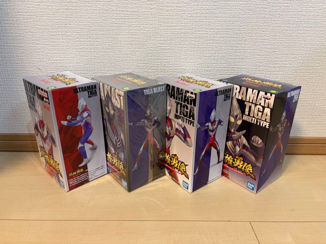 英雄優像 ウルトラマンティガ フィギュア 4種セット