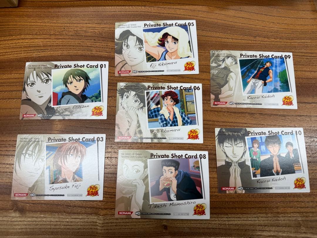 テニスの王子様 7枚セット 限定版カード