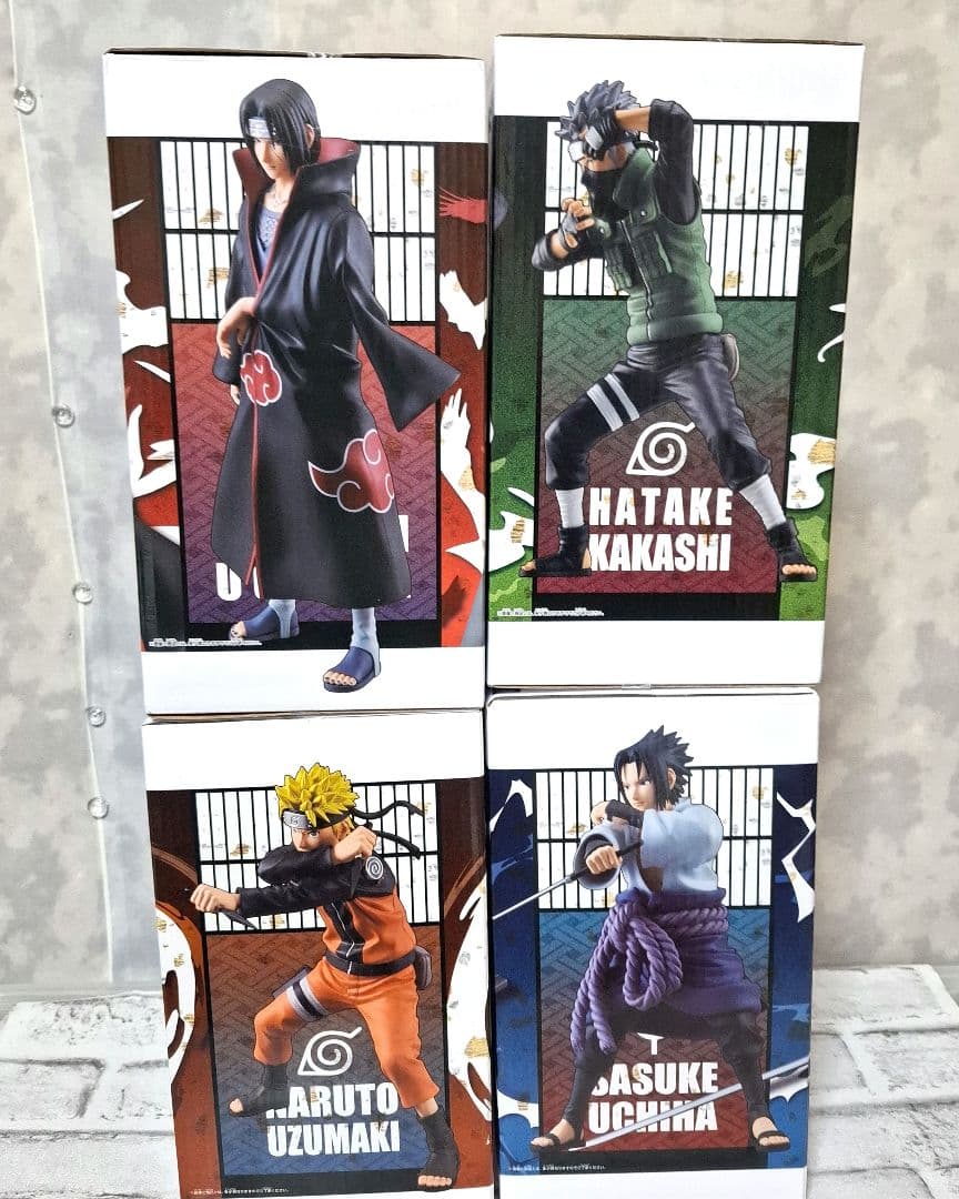 グランディスタ ナルト疾風伝 ナルト カカシ イタチ サスケ 4点セット 未開封